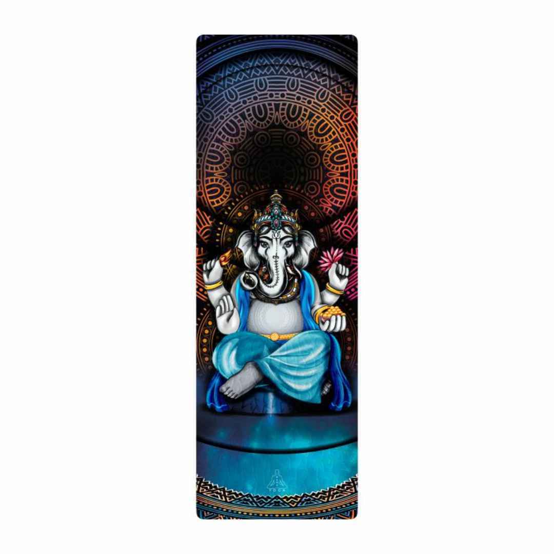 Коврик для йоги Ganesha Gold Limited Edition Ramayoga из замши и каучука 