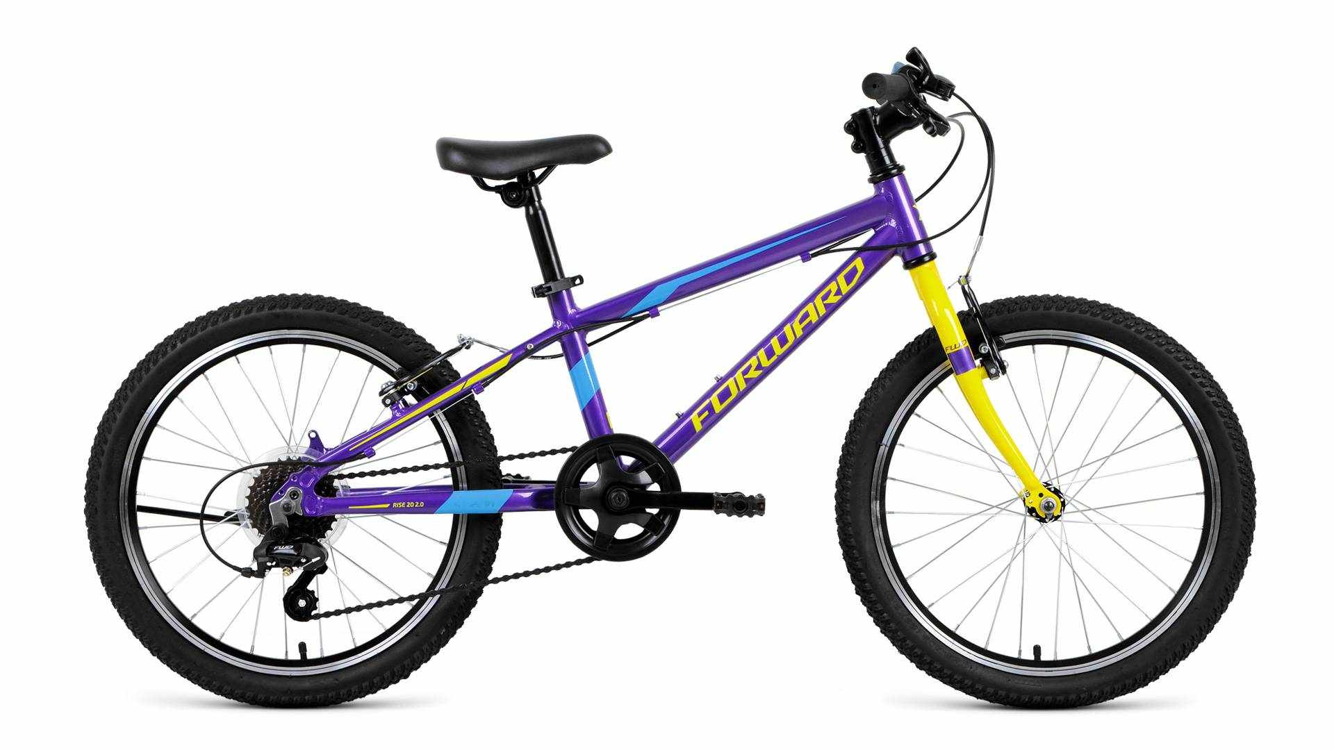 RISE 20 2.0 (рост 10.5") 2018-2019, фиолетовый/желтый, RBKW91607004 от Forward.bike